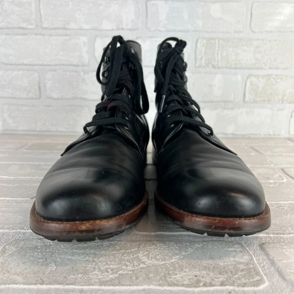 Warfield & Grand Chukka Boots Mens 9.5 Black Leather Lace Up Park Classic Preppy Men main image 4